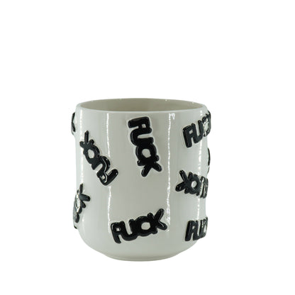 Fuck Plant Pot In Black Large