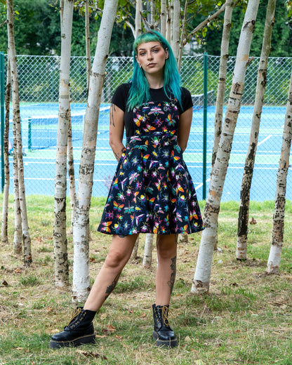 Pride Bugs Flared Pinafore Dress