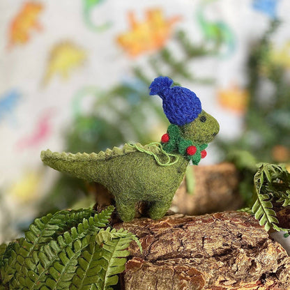 Cosy Dinosaur Christmas Decoration