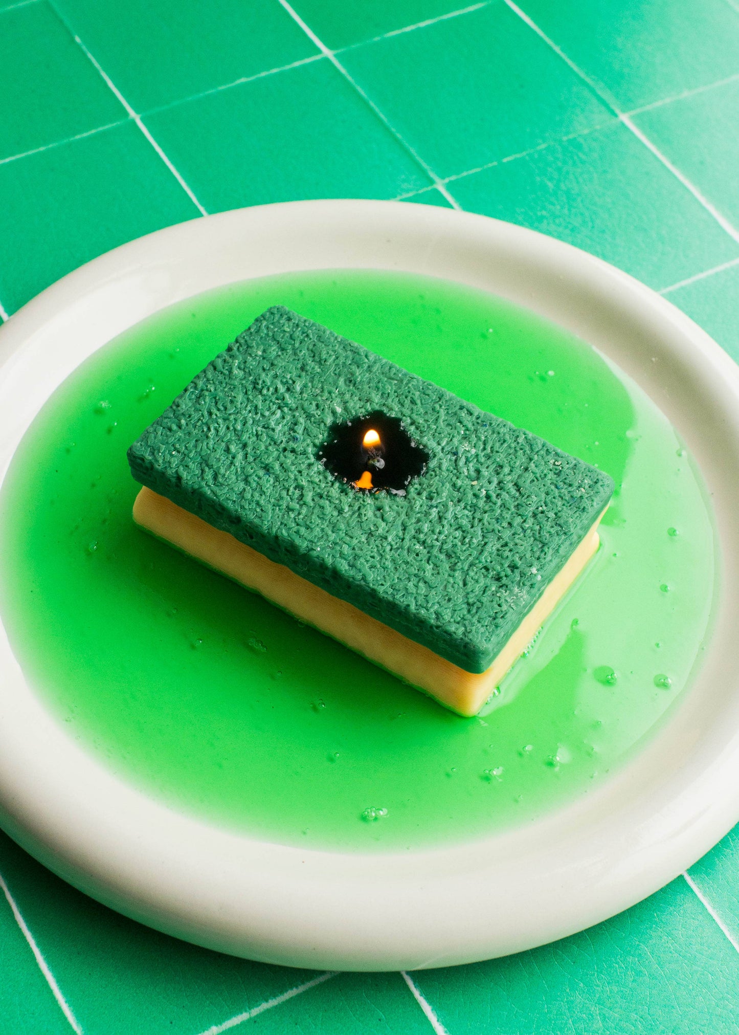 Washing Up Sponge Candle