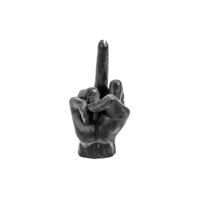 Middle finger Candle Black