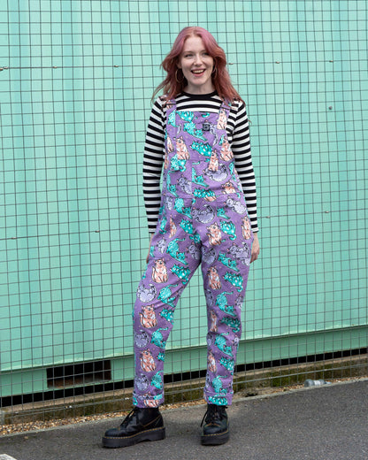 Purrfect Cats Unisex Stretch Dungarees