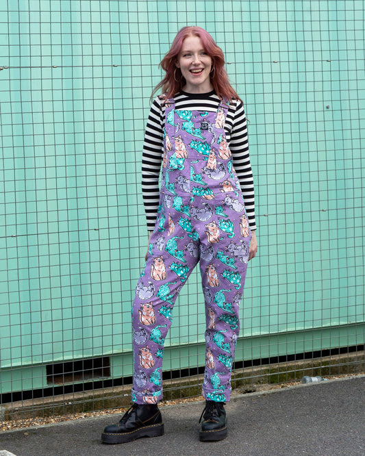 Purrfect Cats Unisex Stretch Dungarees