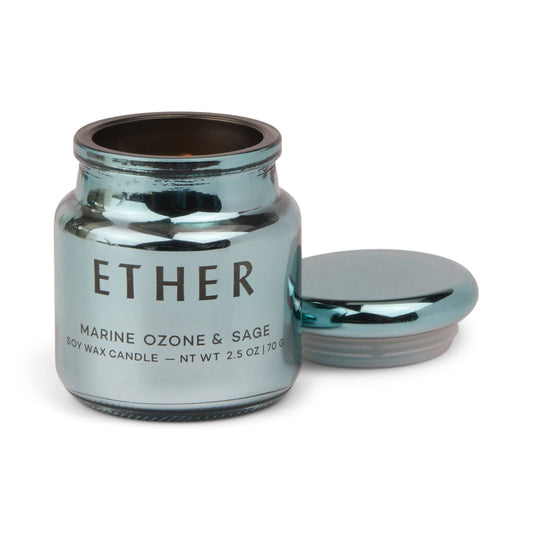 Chroma Ether Light Blue Candle Sea Salt Sage By Paddywax