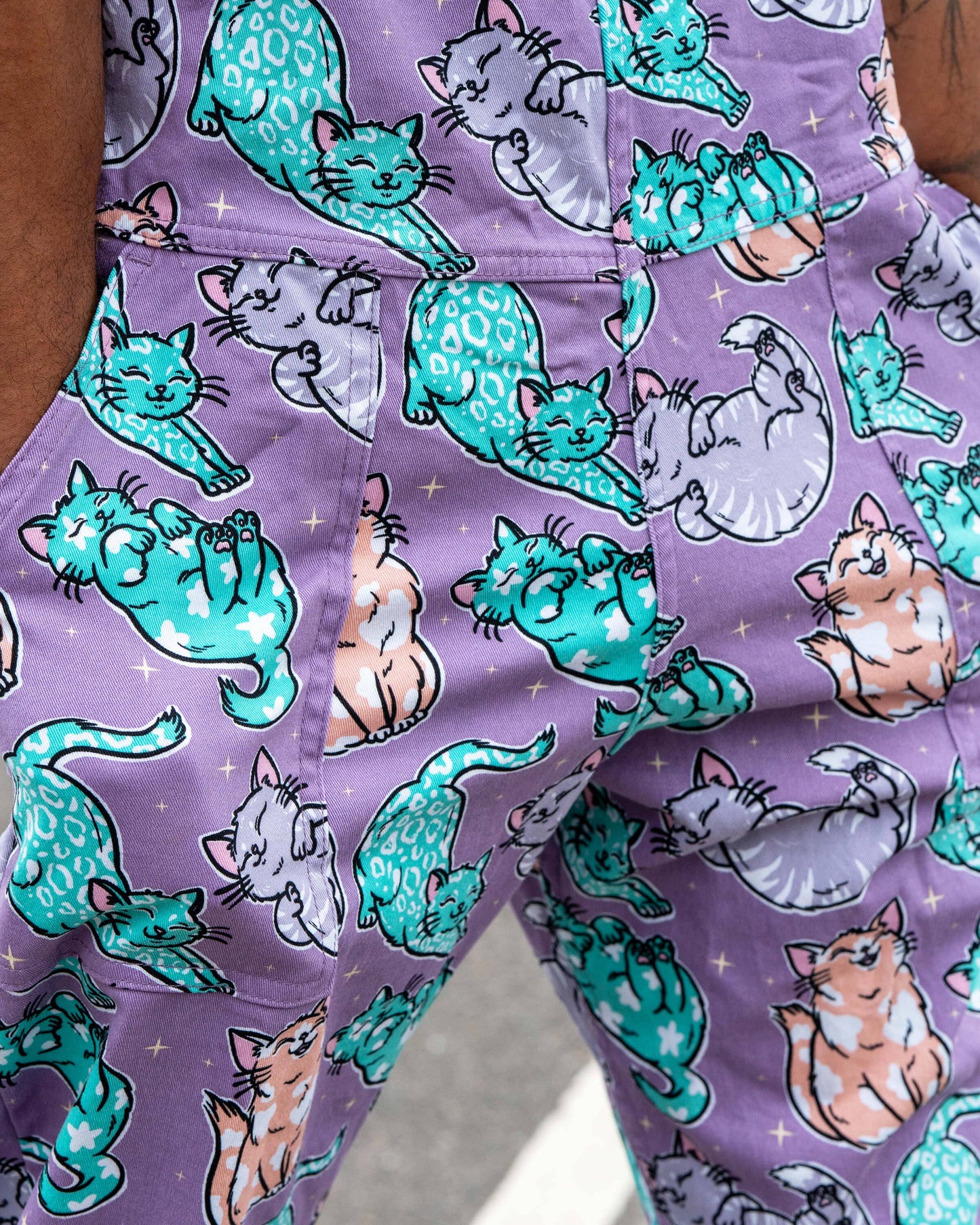 Purrfect Cats Unisex Stretch Dungarees
