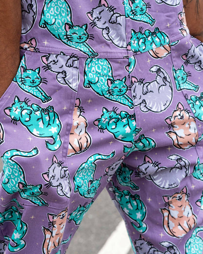 Purrfect Cats Unisex Stretch Dungarees