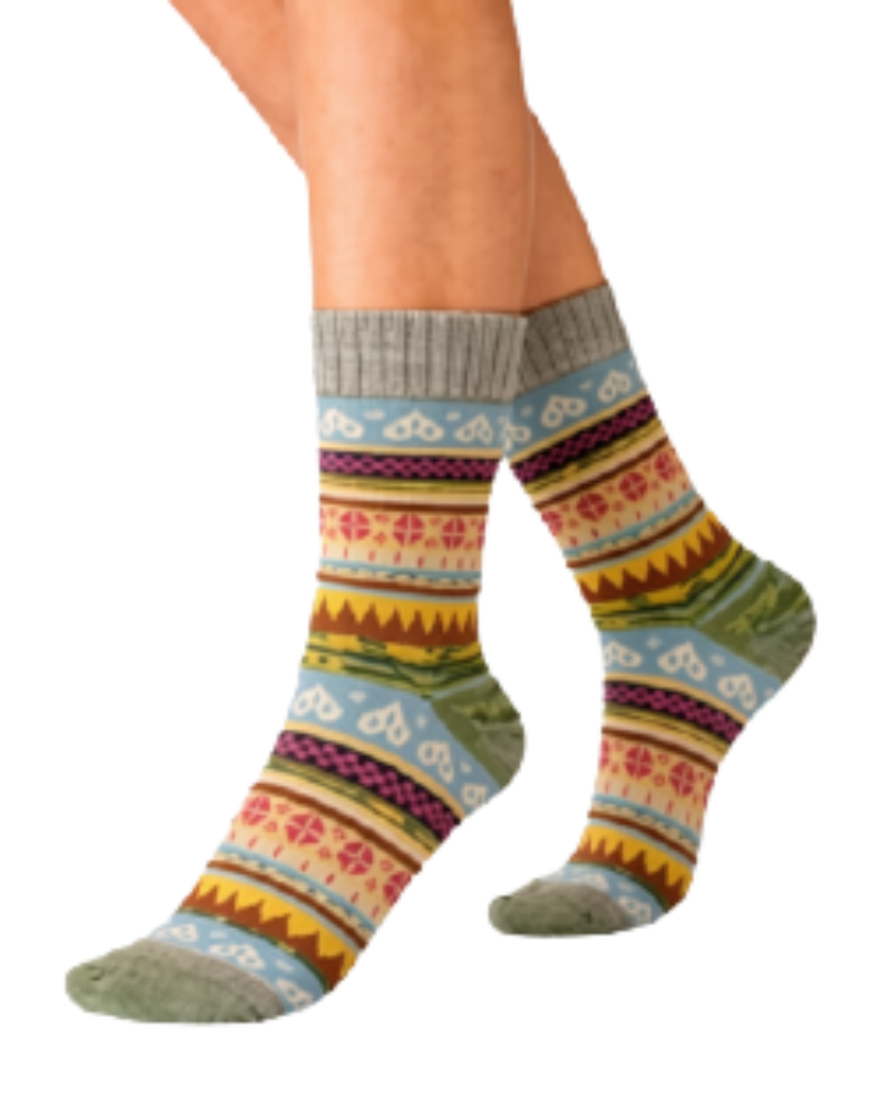 Nordic Design Short Wool Blend Boot Socks Assorted
