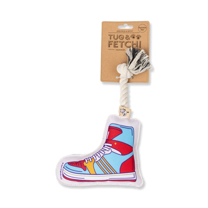 High Top Sneaker Pet Toy Rope By Speckle And Spot
