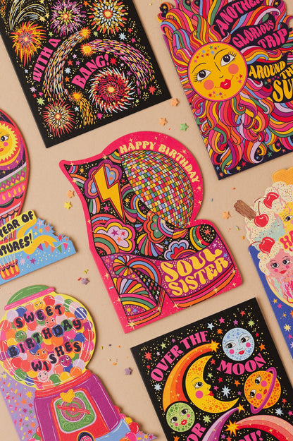 Glorious Sun Die Cut Birthday Card
