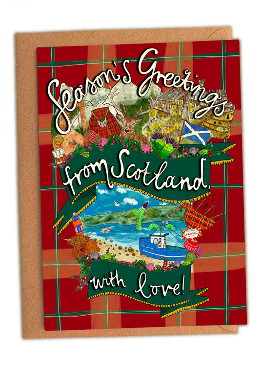 Seasons Greetings from Scotland Christmas Card