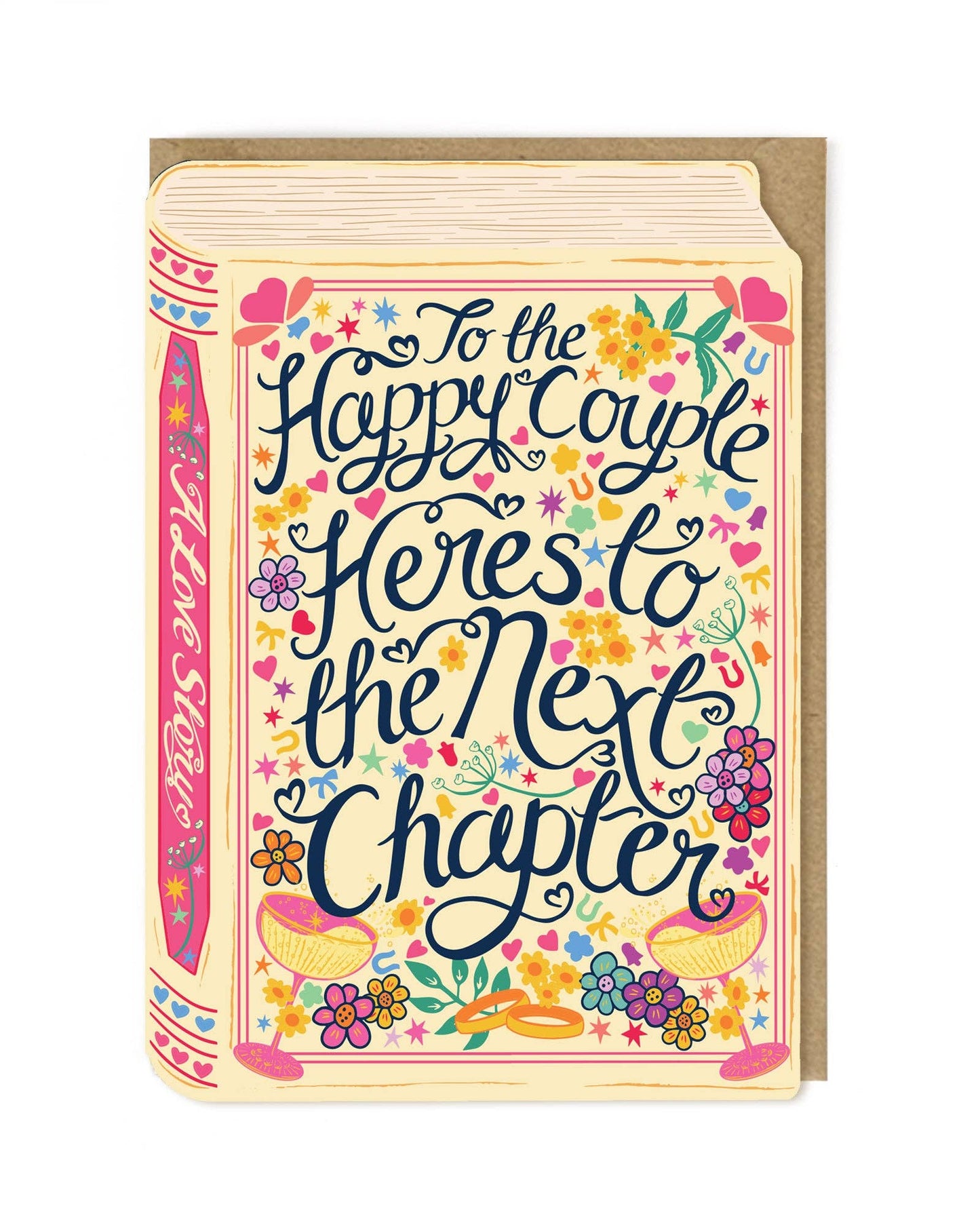 Happy Couple Here's To The Next Chapter Greeting Card