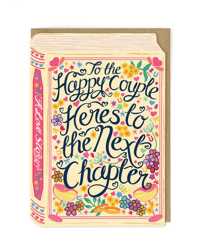 Happy Couple Here's To The Next Chapter Greeting Card