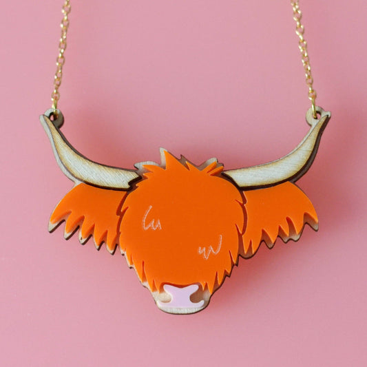 Wee Highland Cow Necklace