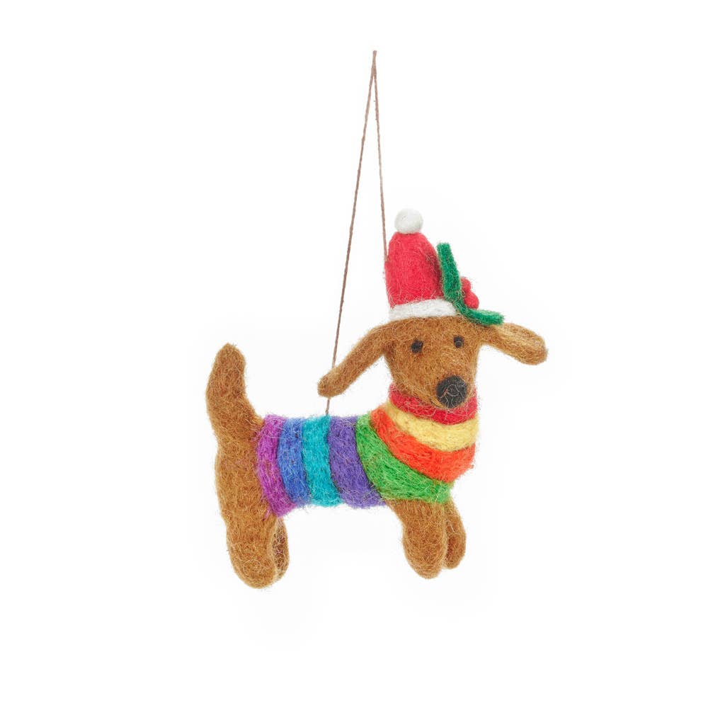 Rainbow Dog Pride Christmas Dec