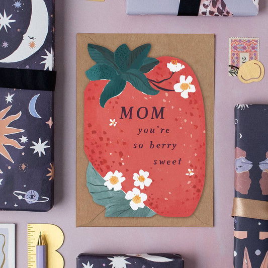 Mom Sweet Strawberry Card