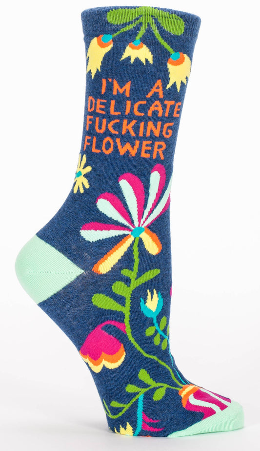 Delicate Fucking Flower Women's Socks