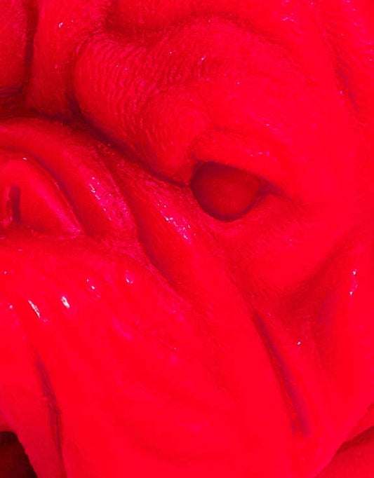 Hot Pink Large Bulldog Candle