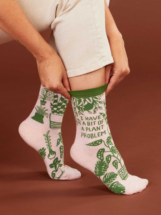 I Have A Bit Of A Plant Problem Crew Socks
