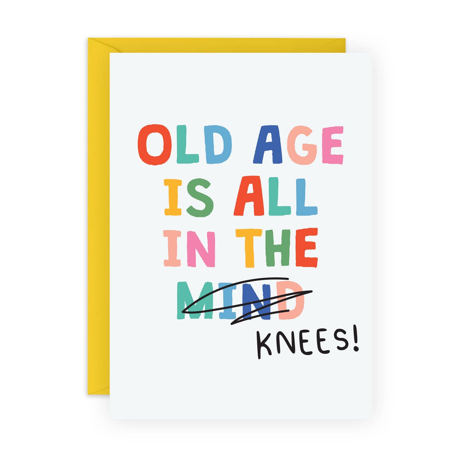 Old Age Knees Birthday Card