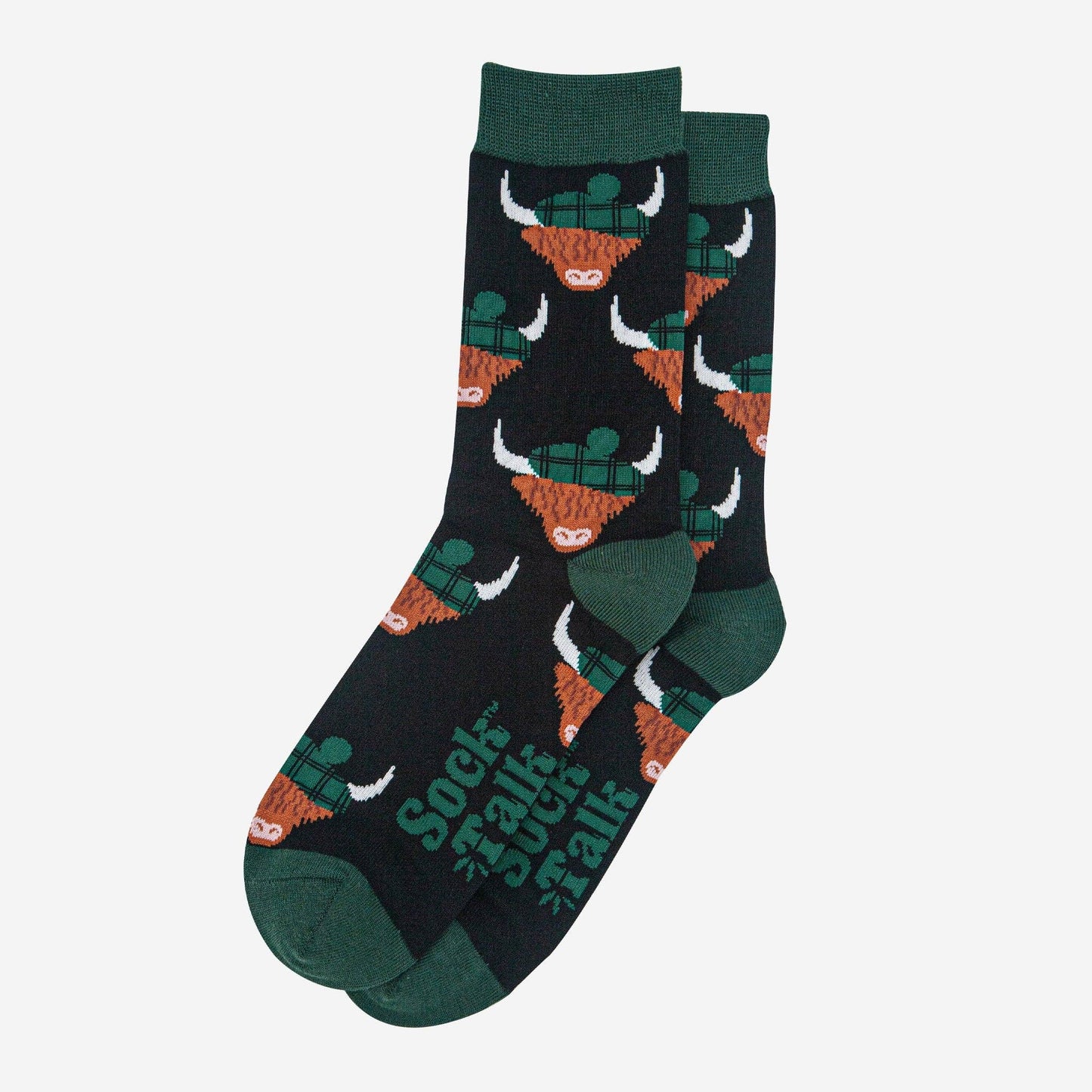 Highland Cows With Tartan Hats Unisex Socks