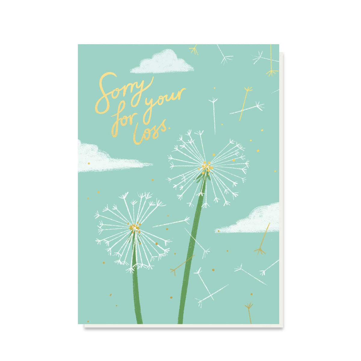 Dandelion Sorry For Your Loss Sympathy Card