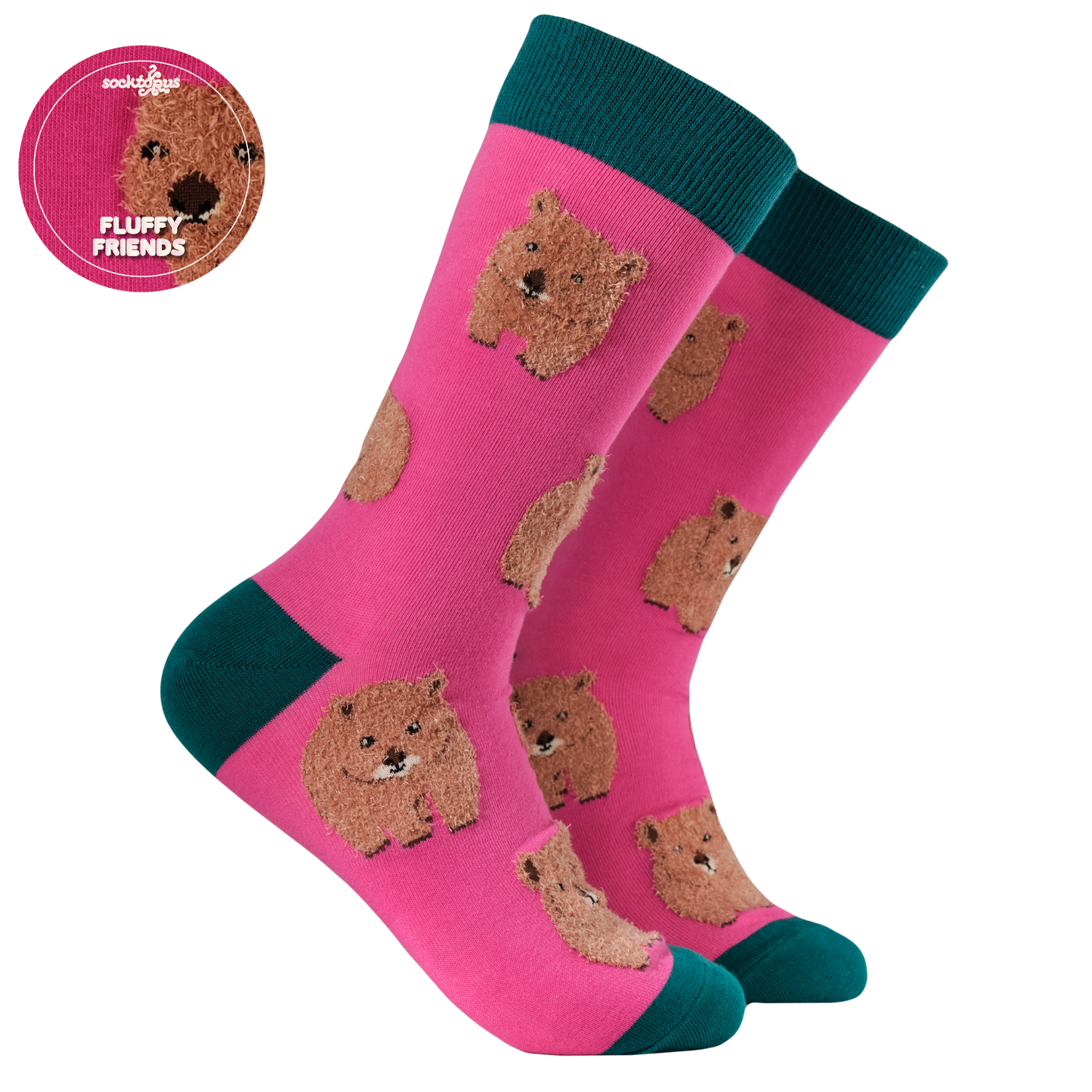 Fluffy Wombat Unisex Socks