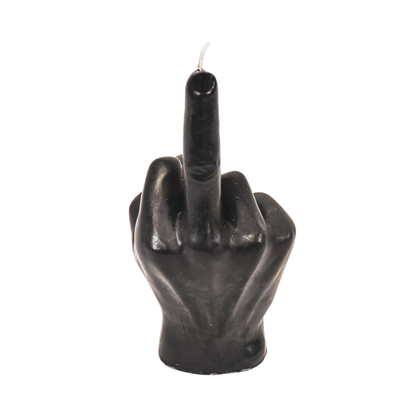 Middle finger Candle Black