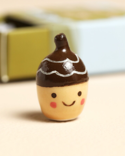 Acorn Tiny Ceramic Token In Matchbox