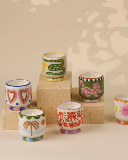 Hearts A Dopo Ceramic Candle Rosewood Vanilla By Paddywax