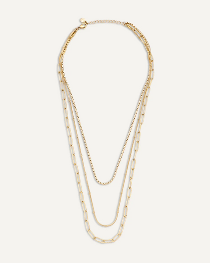 Ada Multi Chain Gold Necklace