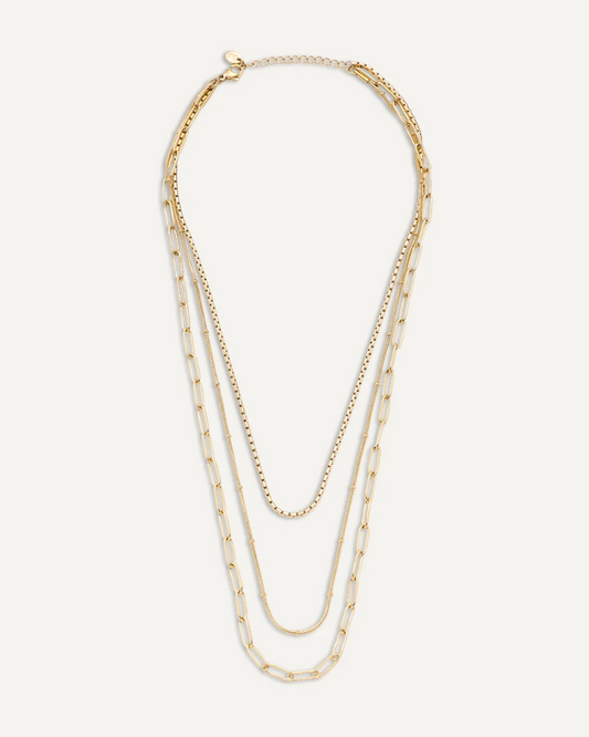 Ada Multi Chain Gold Necklace