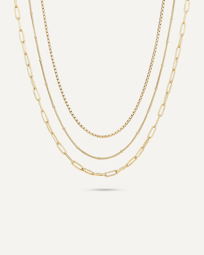 Ada Multi Chain Gold Necklace