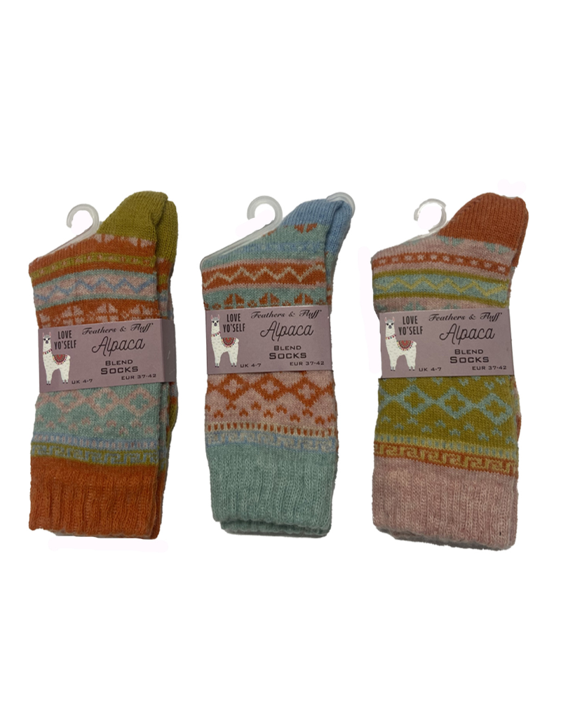 Alpaca Nordic Wool Socks Assorted