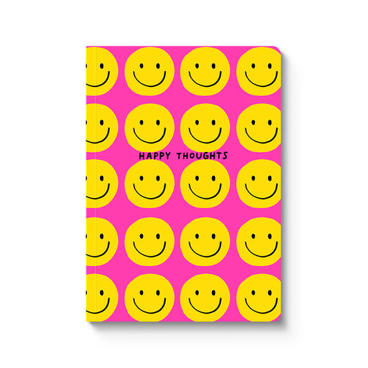 Happy Thoughts Smiley A5 Notebook