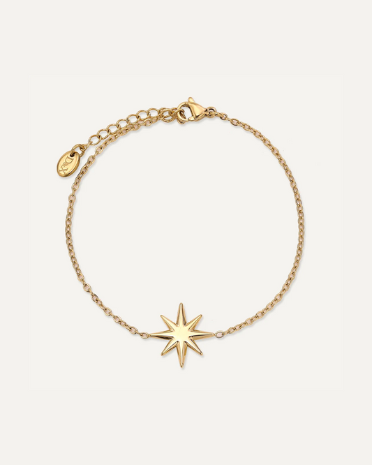 Astra Star Charm Gold Bracelet