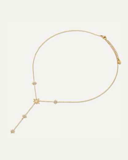 Astra Star Lariat Gold Necklace