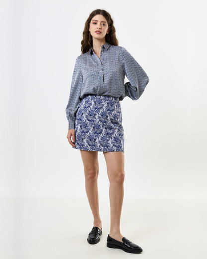 Aubin Wedgewood Jacquard A Line Mini Skirt
