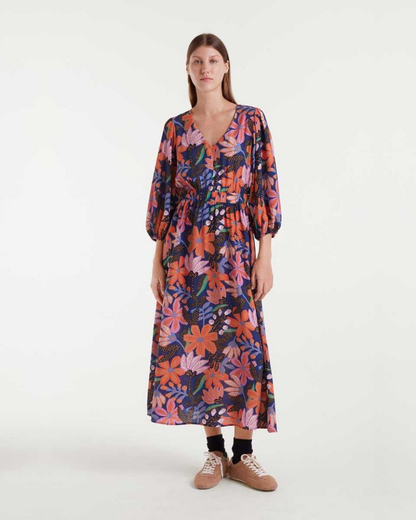 Tigerlily Floral Midi Dress Compania Fantastica