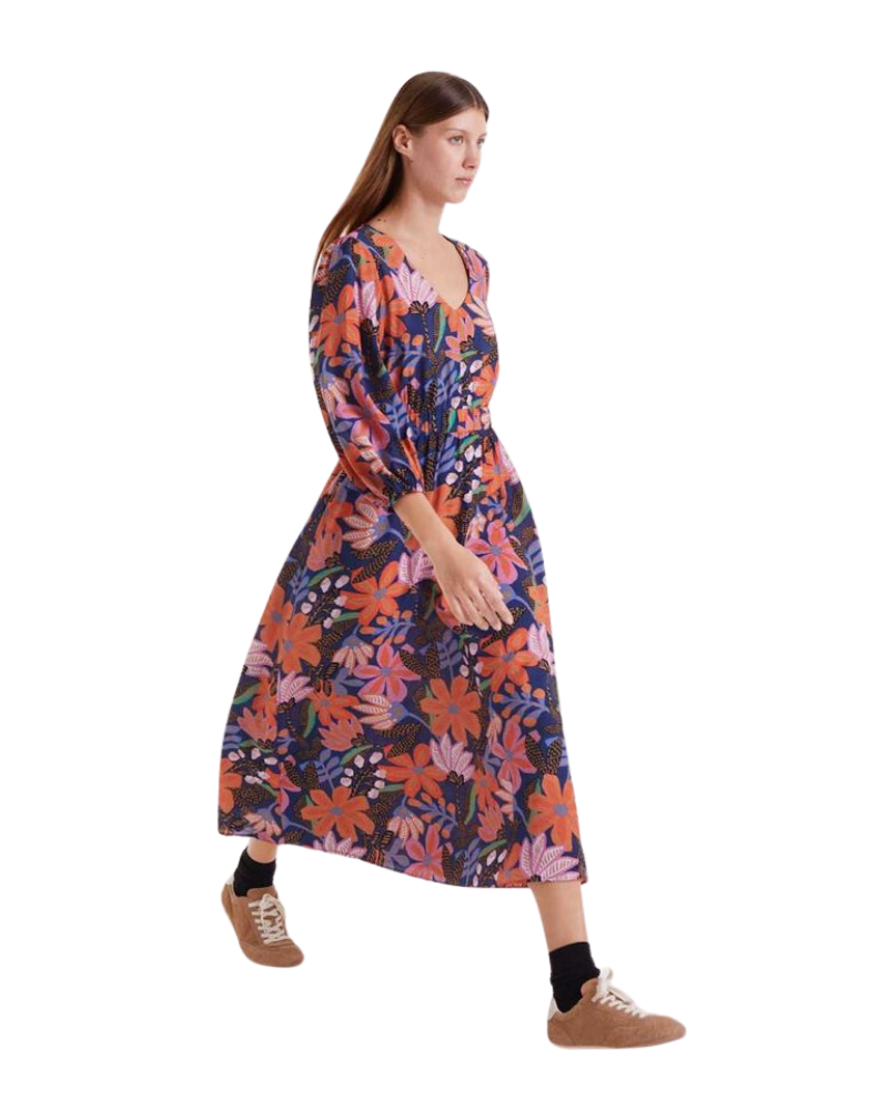 Tigerlily Floral Midi Dress Compania Fantastica