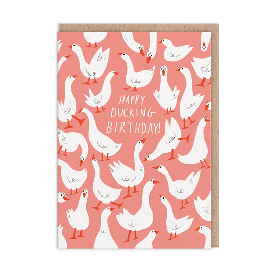 Happy Ducking Birthday  Greeting Card