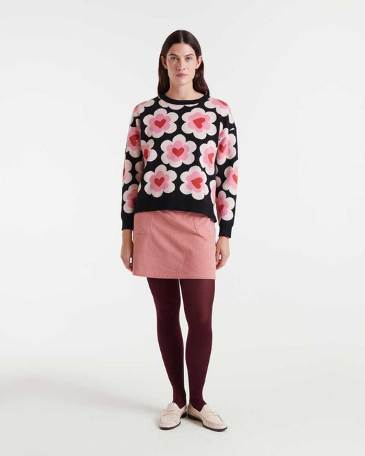 Baby Pink Cord Mini Skirt Compania Fantastica
