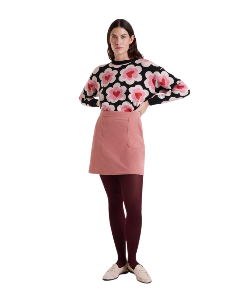 Baby Pink Cord Mini Skirt Compania Fantastica