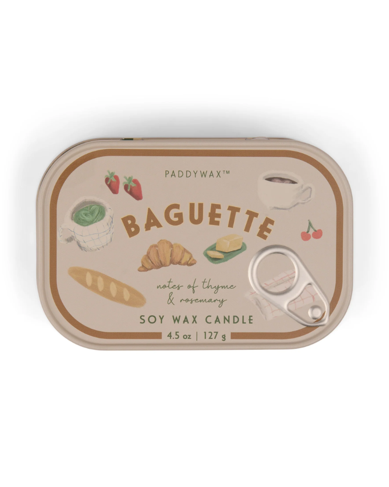 Baguette Bistro Tin Candle Paddywax