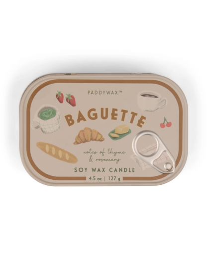 Baguette Bistro Tin Candle Paddywax