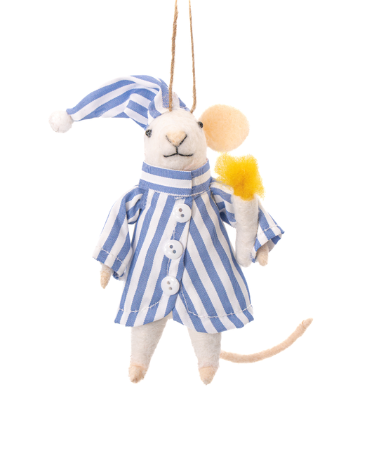 Bedtime Mouse Felt Hanging Decoration