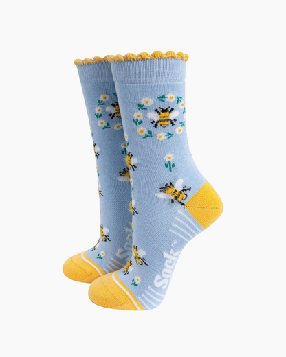 Bumble Bee Wreath Unisex Socks