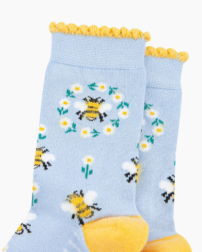 Bumble Bee Wreath Unisex Socks