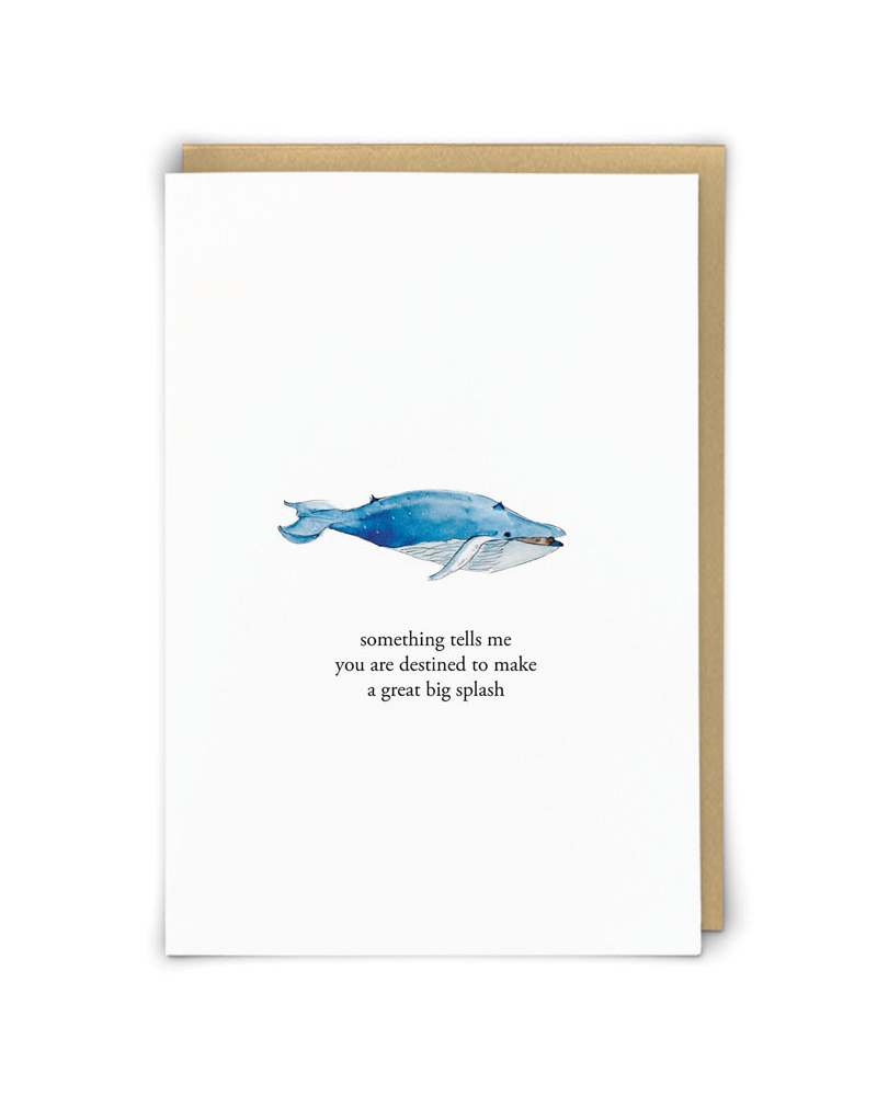 Make A Splash Whale Greeting Card