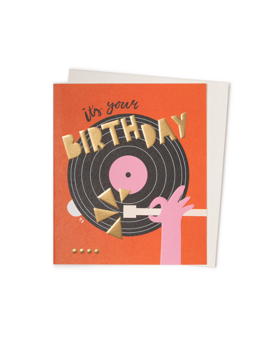 Birthday Grooves Greetings Card