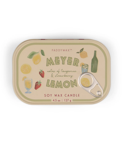 Meyer Lemon Bistro Tin Candle Paddywax